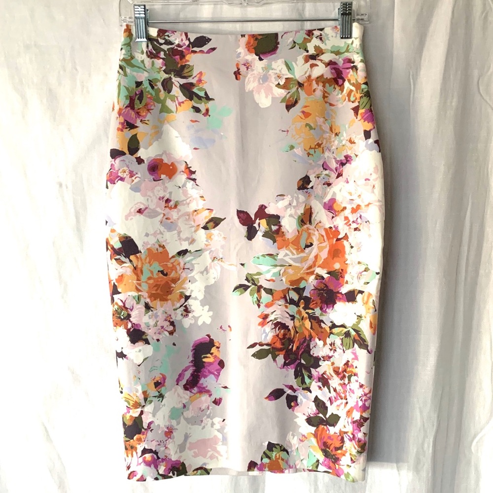 The Limited Floral High Rise Pencil Skirt NWT